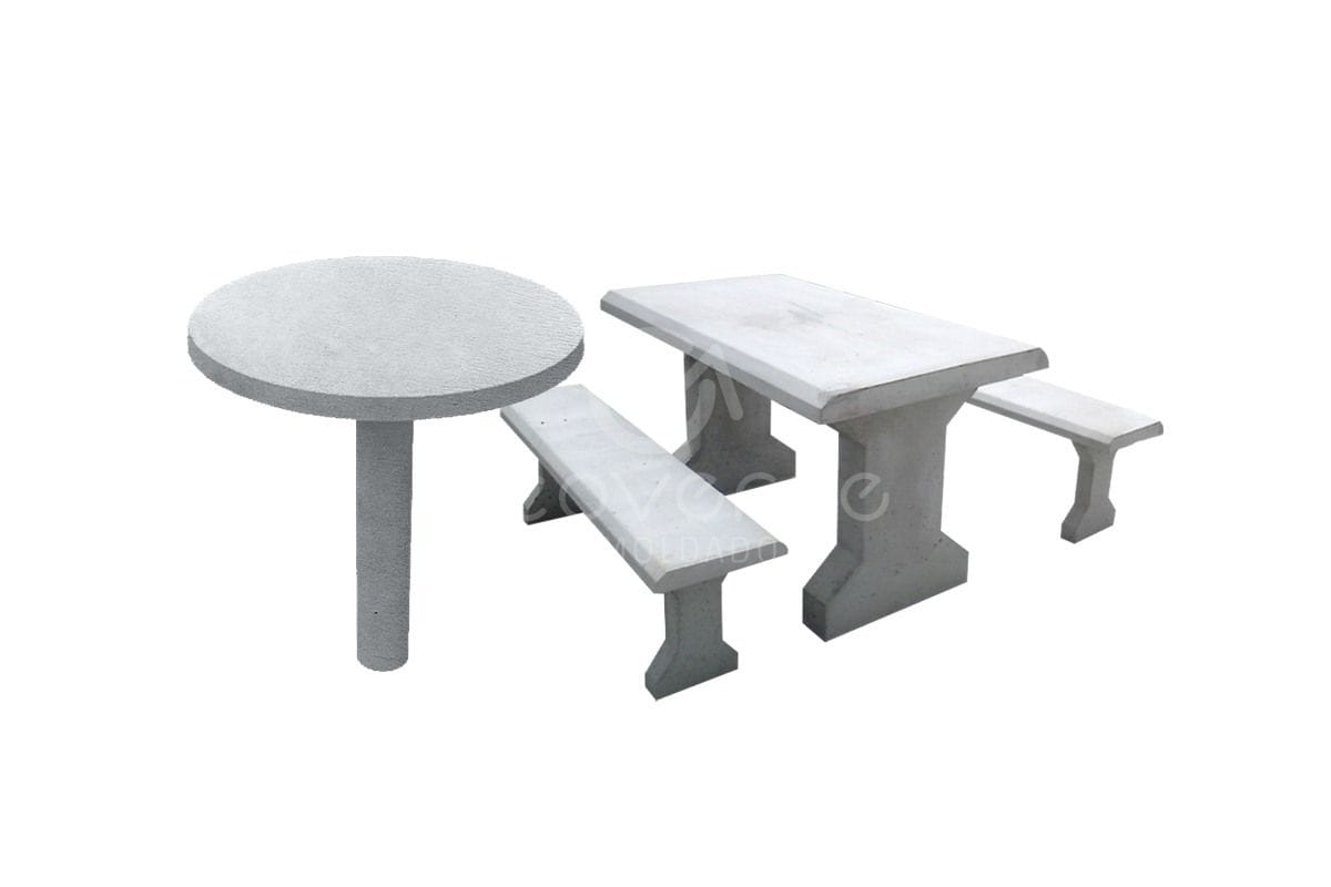 Mesa de xadrez 2 pessoas - concreto em RFA, CAD (465.47 KB)